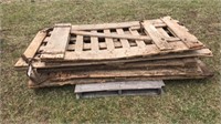 PALLET OF WOOD GATES