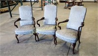3 Matching Queen Ann Chairs