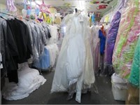 LOT, (5) BRIDAL DRESSES (MISC BRANDS, SIZES &