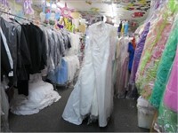 LOT, (5) BRIDAL DRESSES (MISC BRANDS, SIZES &