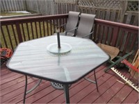 Patio table and 2 chairs