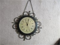 Metal clock- 18" wide