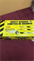 12 prs safety glasses