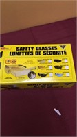 12 prs Safety glasses
