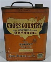 Cross Country Motor Oil 8 Qt Can