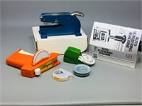small box of office supplies