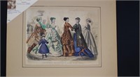 Hand Water Colored Engravings (2 diff) 1846 & 1874