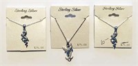 Sterling Silver Necklaces & Pendants (lot of 3)