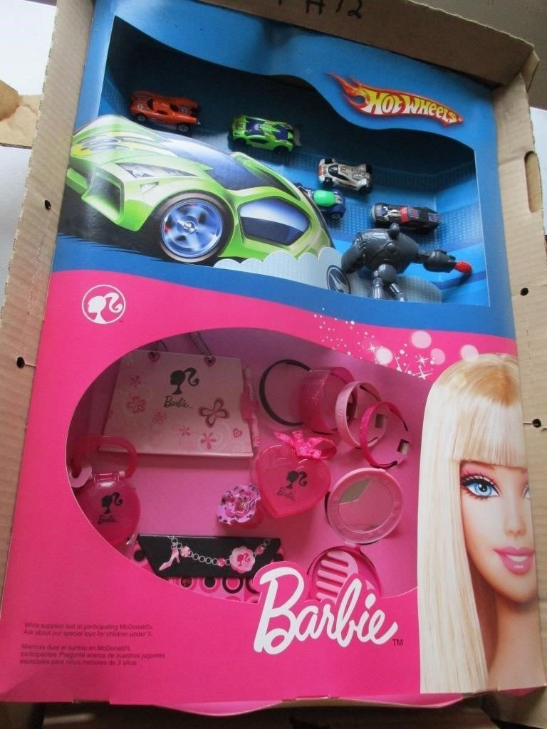 Mcdonalds Barbie Hot Wheels Toys Complete Set Of 20 