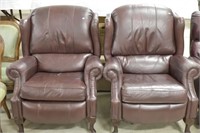 Pair of Leather Recliner Chairs