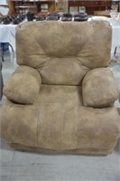 Large Suede Recliner Armchair