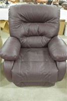 Recliner Maroon Leather Armchair