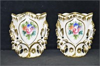 Pair of Paris Porcelain Style Vases
