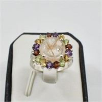 NATURAL MIXED GEMSTONE RING