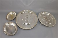 Silverplated Platters and Vegetables