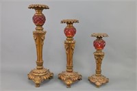 Three Resin Stands