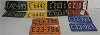6 Sets of Wisconsin License Plates