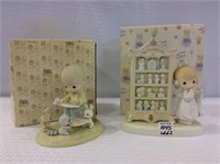 Lot of 2 Precious Moments Figurines w/ Boxes