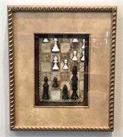 Shadowbox Display of Chess Board Section