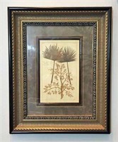 Palm Leaf Print in Ornate Frame