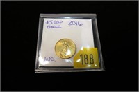 2016-W $5 Gold American Eagle, gem BU