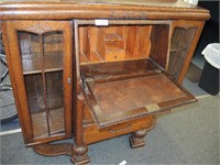 C.1940S SECRETARY DESK & CABINET