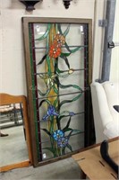 large stained glass window -