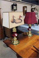 pair of table lamps -