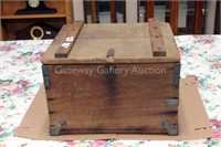 small wood chest -