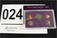 1985 US Proof Set 5 Coin Set