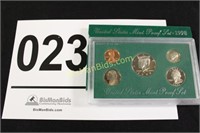 1998 US Mint Proof Set 5 Coin Set