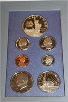 1986 LIBERTY COIN 100TH ANNIVERSARY PROOF SET