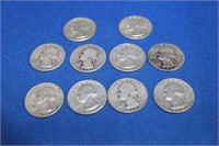 SELECTION OF SILVER QUARTERS