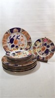 12 Imari porcelain plates