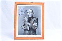George Burns Autographed Framed Photo COA