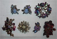 depression era: jewelry with colored stones: 1