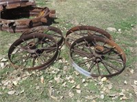 Steel wagon wheels
