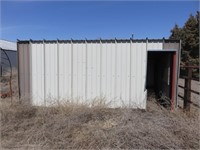 16'x8' portable steel shed