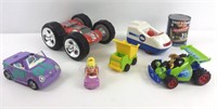 6 petites voitures dont 1 Tonka + 1 Pixar et plus