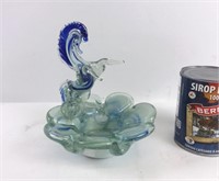 Cendrier en verre soufflé - Blown glass ashtray