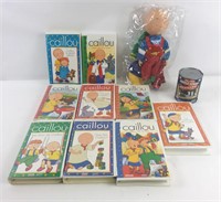 9 films VHS + une poupée Caillou - VHS and doll