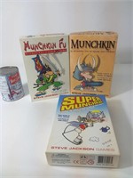3 jeux Munchkin's games