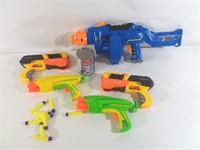 5 fusils à darts de mousse - Foam dart guns