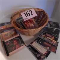 BASKET FULL OF MUSIC CDS (ADELE, BOB SEGER,