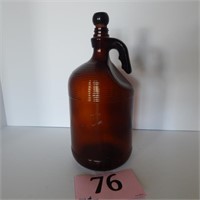 BROWN PUREX COLLECTIBLE BOTTLE WITH STOPPER 11 IN