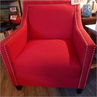 LIKE NEW ACCENT ARM CHAIR WITH NAIL HEAD TRIM