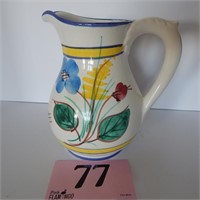 HAND-PAINTED PITCHER 8 IN