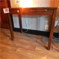 SMALL VINTAGE DESK WITH DRAWER AND PULL-OUT