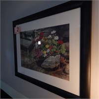 FRAMED AND MATTED WATERCOLOR PRINT BY JOHN GRAY