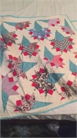 Star pattern quilt handmade